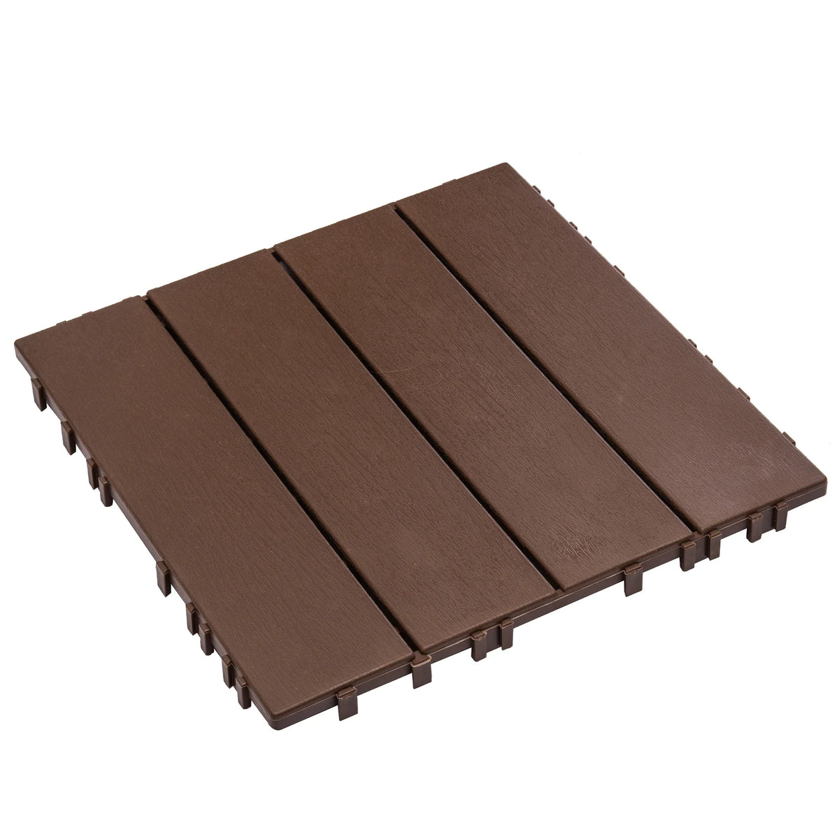 76 - Pack Plastic Interlocking Deck Tiles - 68.80 Sq.ft Outdoor Plastic Flooring Super Durable & Waterproof All - image 10