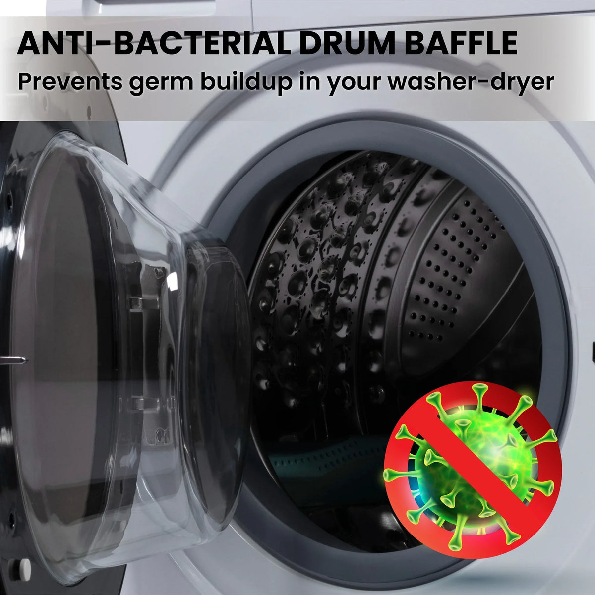 Equator Combination Washer Dryer Ventless/Vented Pet cycle 1.62cf/15lbs 110V with Adjustable legs - image 9