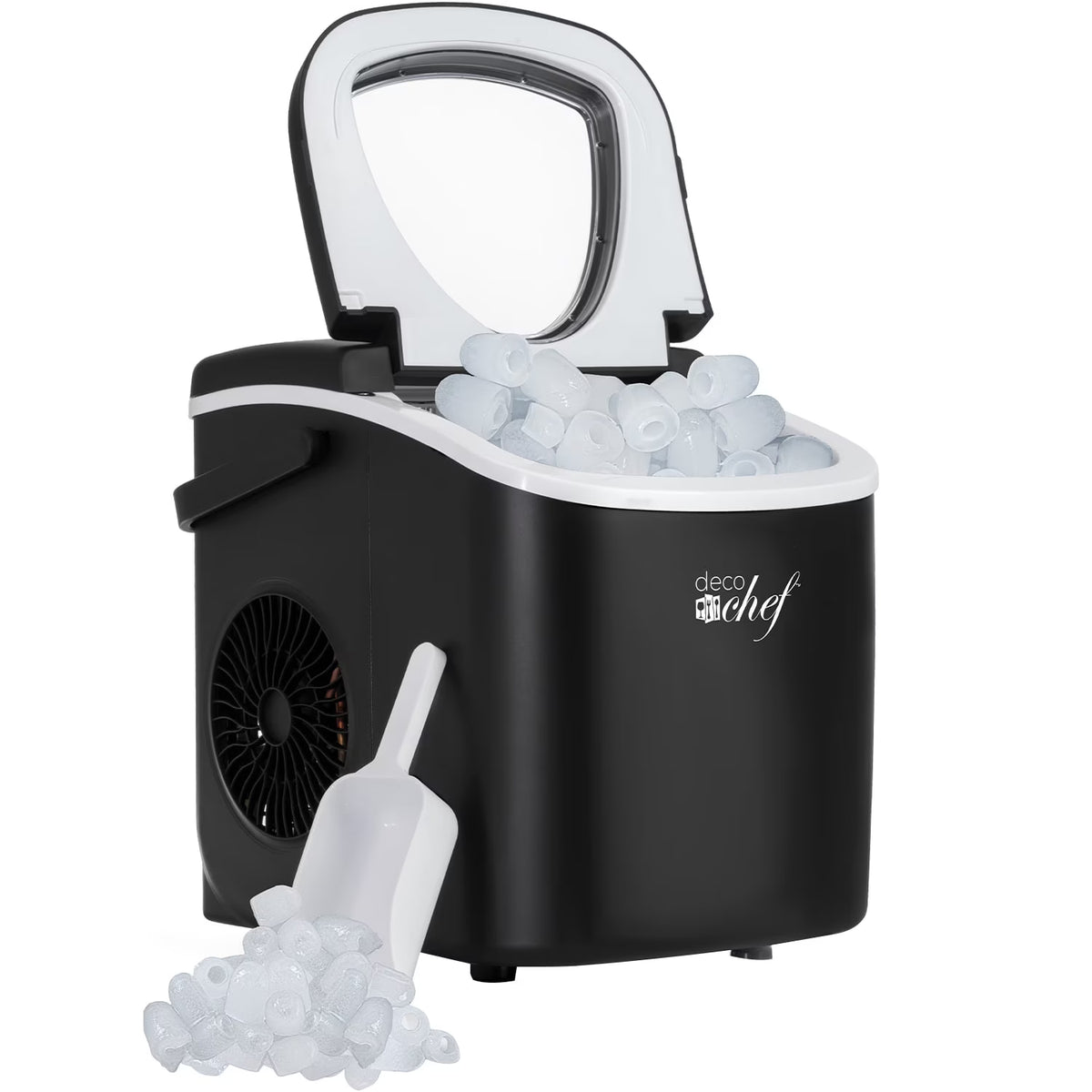 Deco Compact Countertop Ice Maker, 26LBs in 24HRs, 9 Bullet Ice Cubes Ready in 6 Minutes, Stainless Steel - image 3