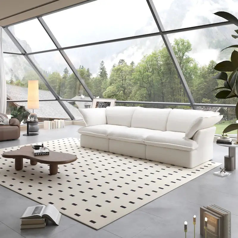 Contemporary 3-Seat Modular Sectional Sofa for Living Room - Comfortable Convertible Couch - image 2