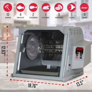 2025 Digital Platinum Showtime Countertop Rotisserie Oven ST5000PLAT - image 2