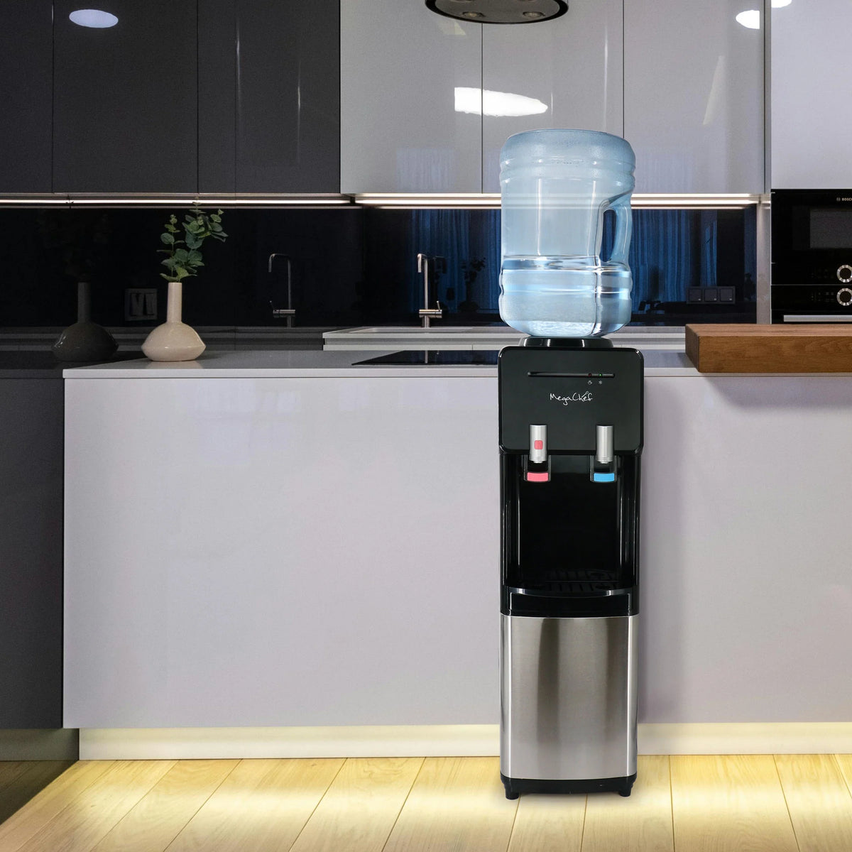 MegaChef Stainless Steel Bottom Load Hot and Cold Water Dispenser 5 Gallon Water Cooler - image 22