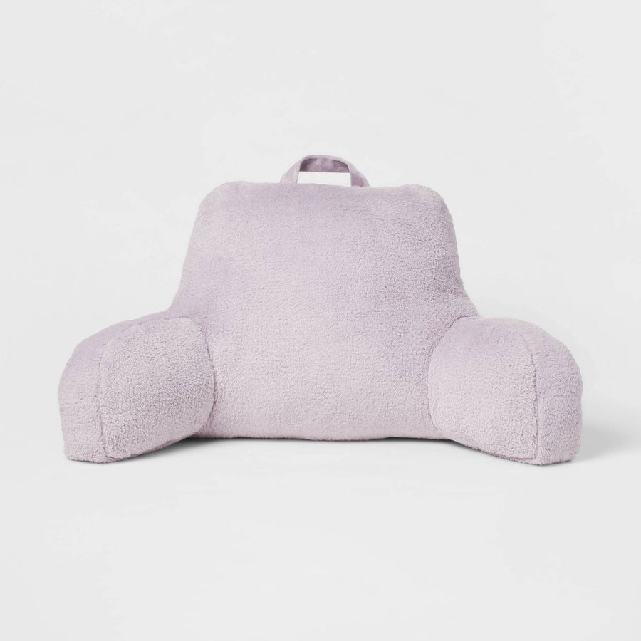 Faux Shearling Bed Rest Pillow Light Purple - Room Essentials - image 1