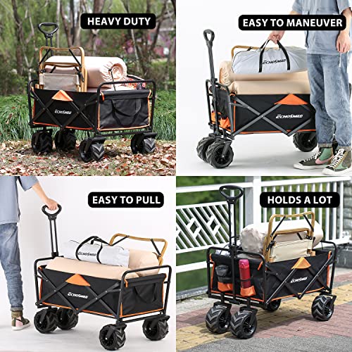 Heavy Duty 350 lb Capacity Foldable Wagon with Large Wheels - image 2