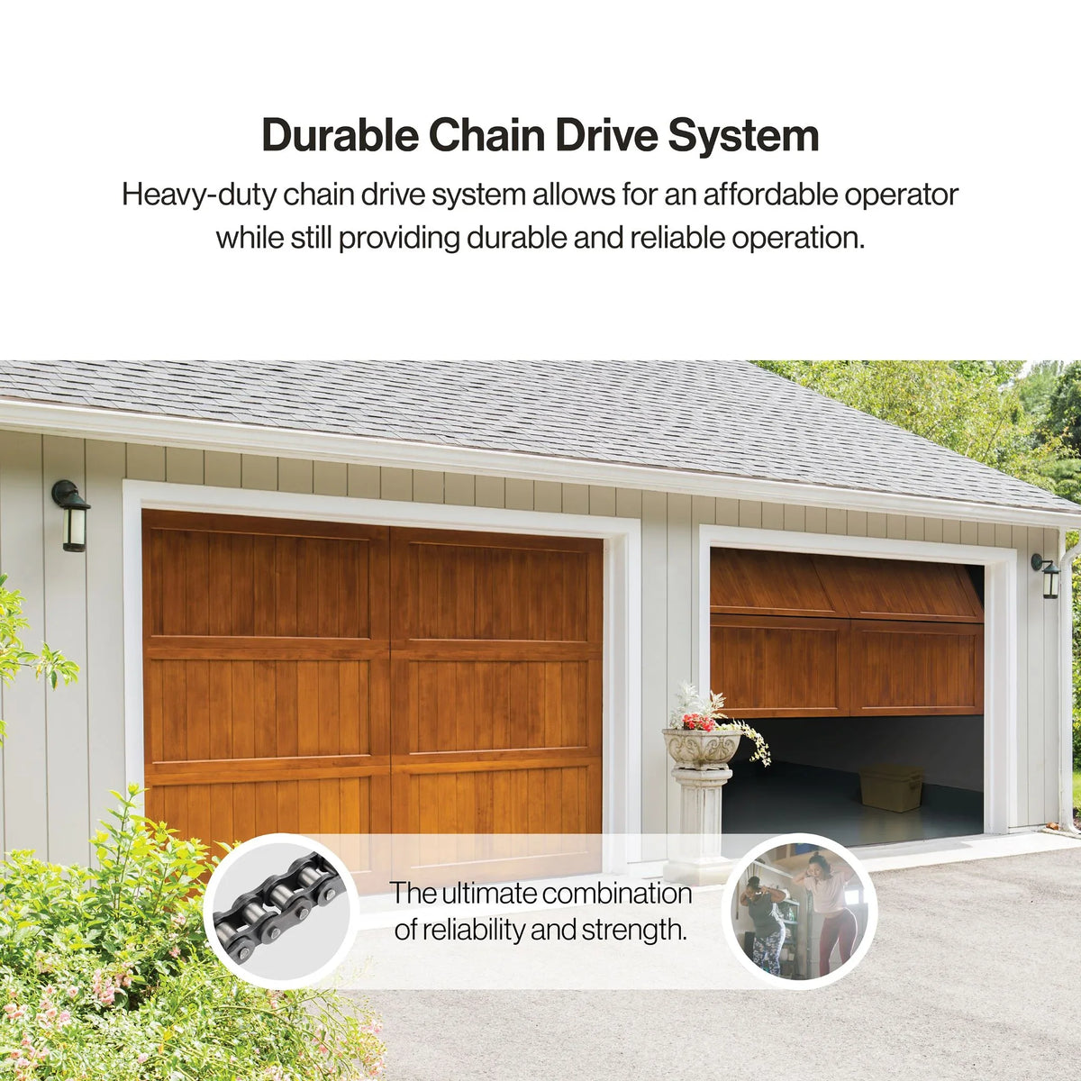 Genie Chain Drive 750 3/4 Hpc Garage Door Opener W/Battery Backup - Heavy Duty - image 4