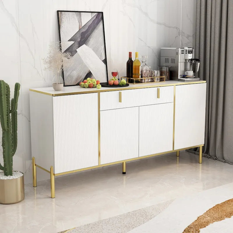 Pop-Up Door Sideboard Dresser Cabinet - Storage Console for TV - image 2