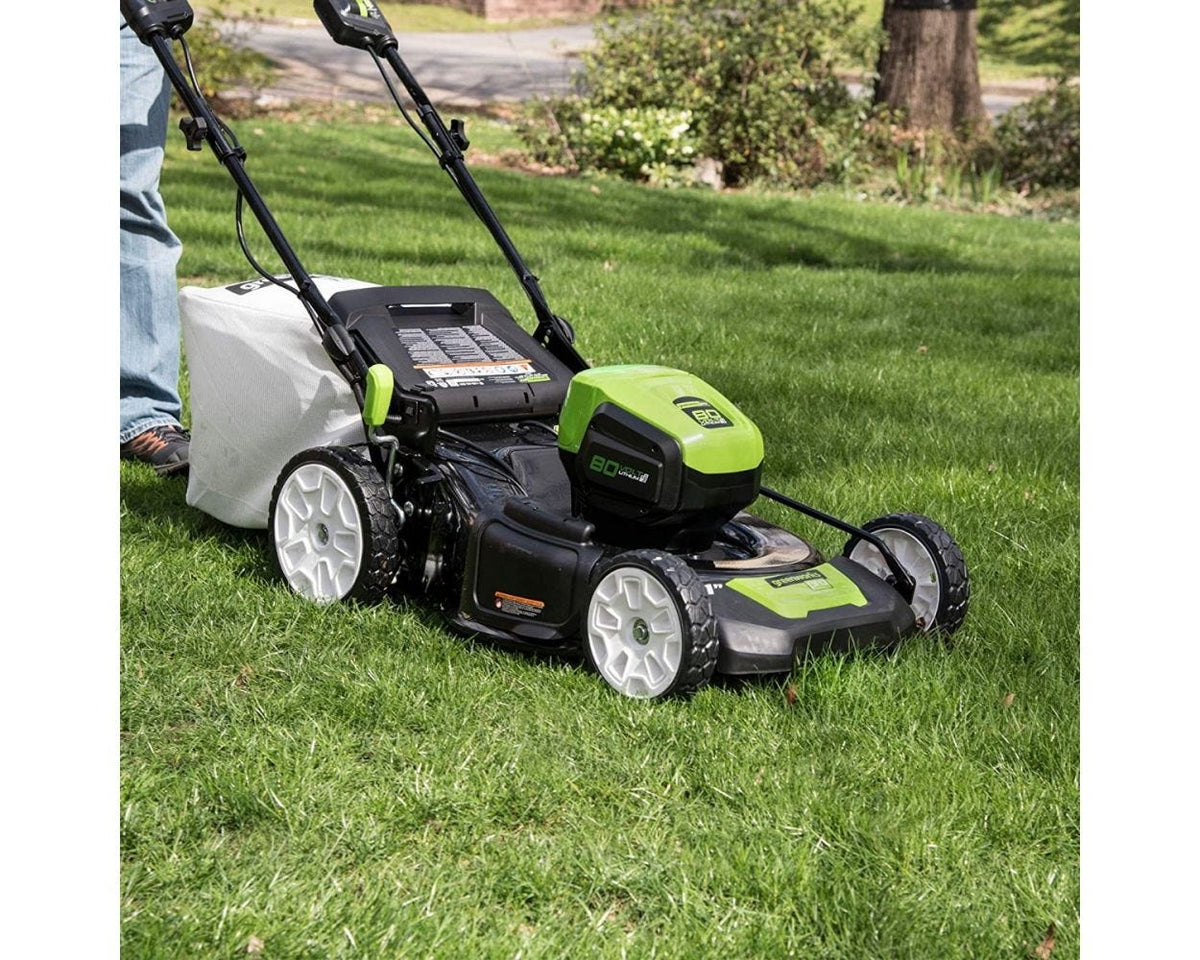 80V Cordless 21′′ Self-Propelled Brushless Lawn Mower / Greenworks - image 11