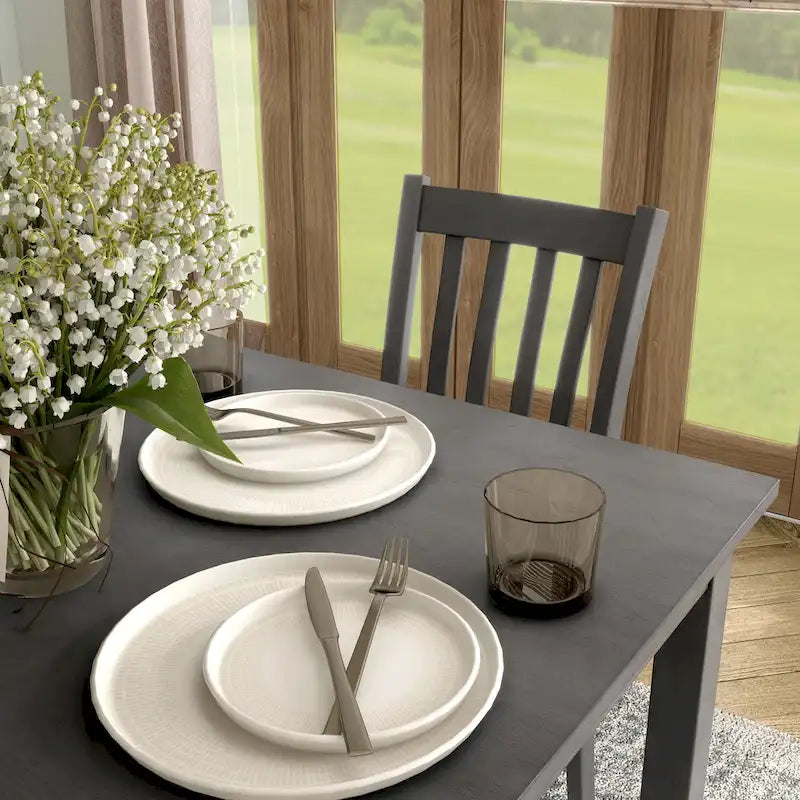 Denhour DH Basic Traditional Solid Wood 5-Piece Dining Set - image 18