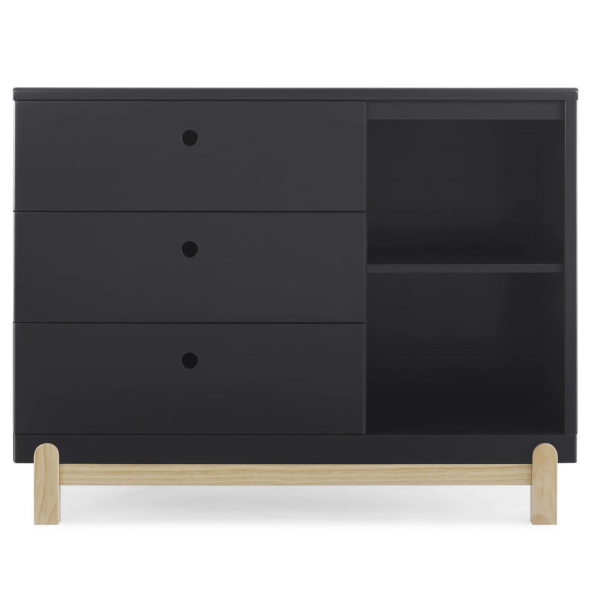 Delta Children Poppy 3 Drawer Dresser with Cubbies and Interlocking Drawers, Bianca White/Natural - image 19