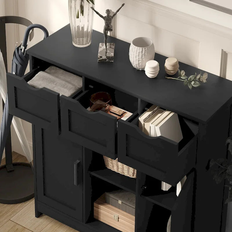 Roomfitters Morden Buffet Sideboard Cabinet with Doors and Drawers - Stylish Coffee Bar and Storage Solution - image 8