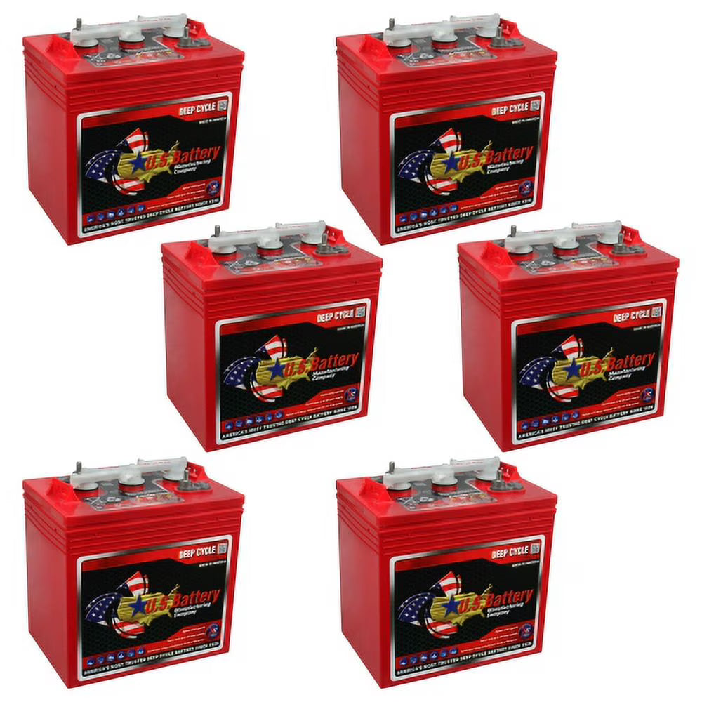US2200XC Replaces T-105 6V Volt Deep Cycle Golf Cart, Solar, Marine, RV and Industrial Use Batteries - 6 Pack - image 1