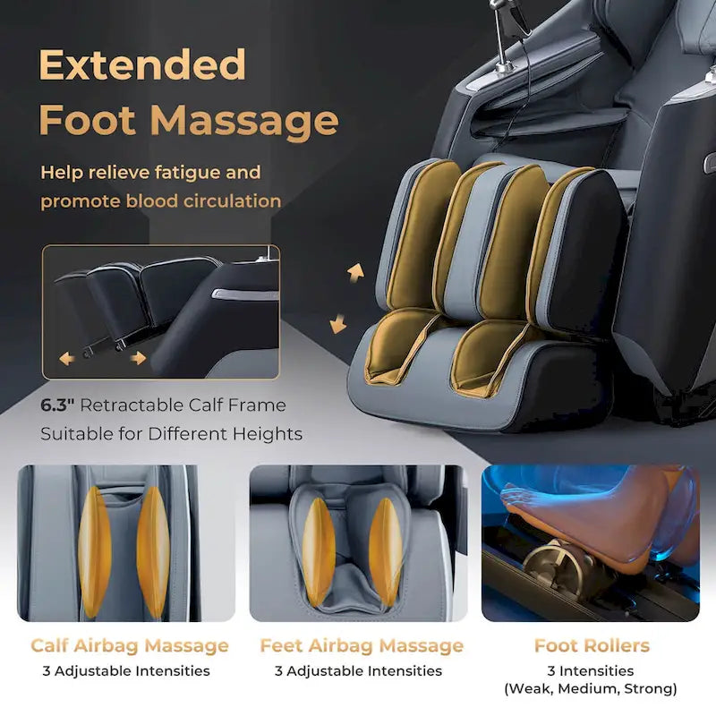Costway Zero Gravity SL Track Full Body Massage Chair with Waist - image 6