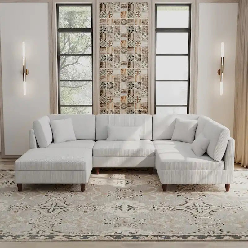 Modular Sectional Sofa with Ottoman and Configurable Design - image 35