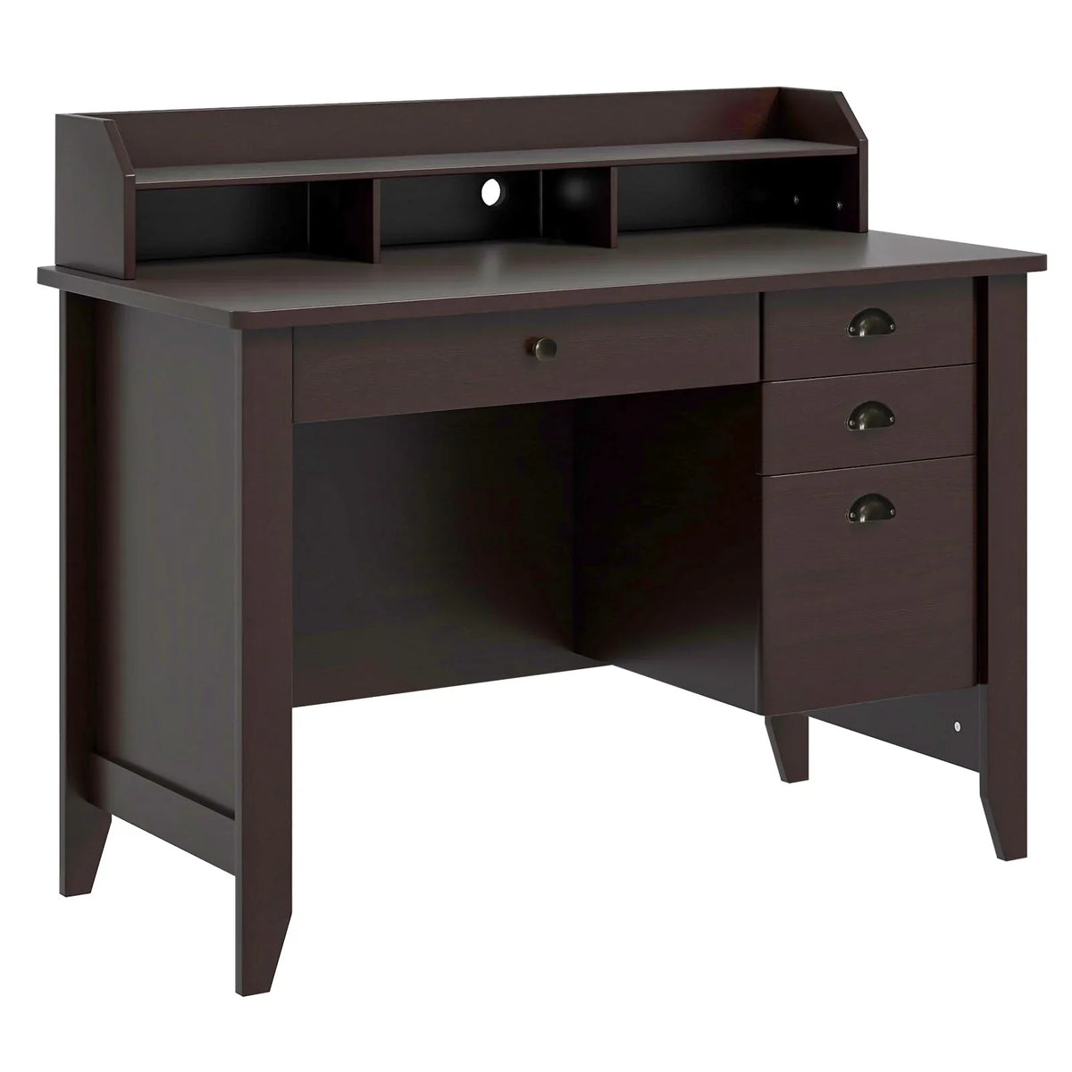 Giantex Computer Desk with 4 Storage Drawers & Hutch - image 1