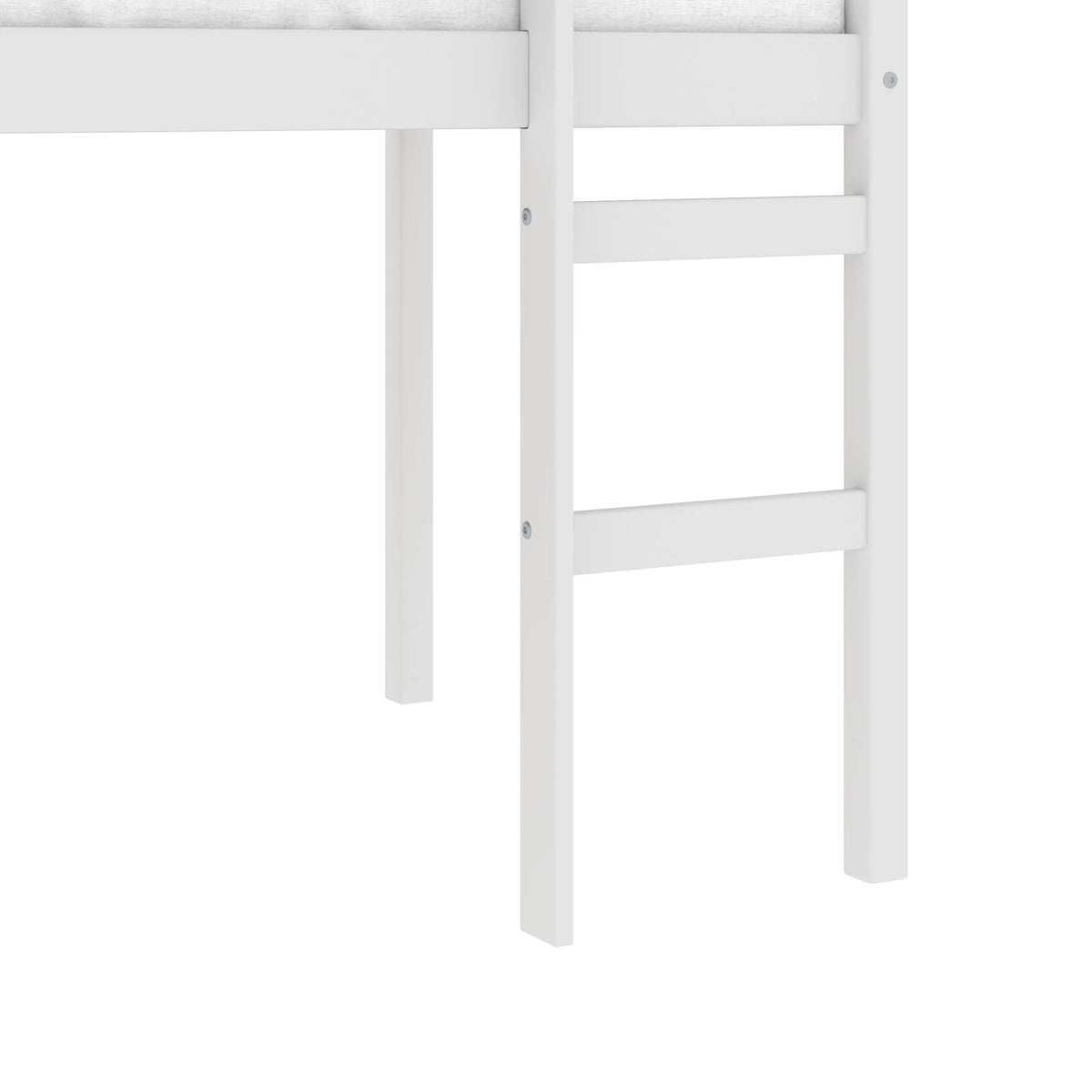 Hillsdale Campbell Wood Twin Junior Loft Bunk Bed, White - image 7