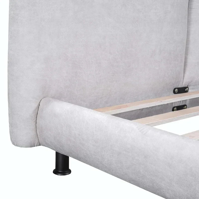 Queen Platform Bed with Dual Oversized Headrests - image 17