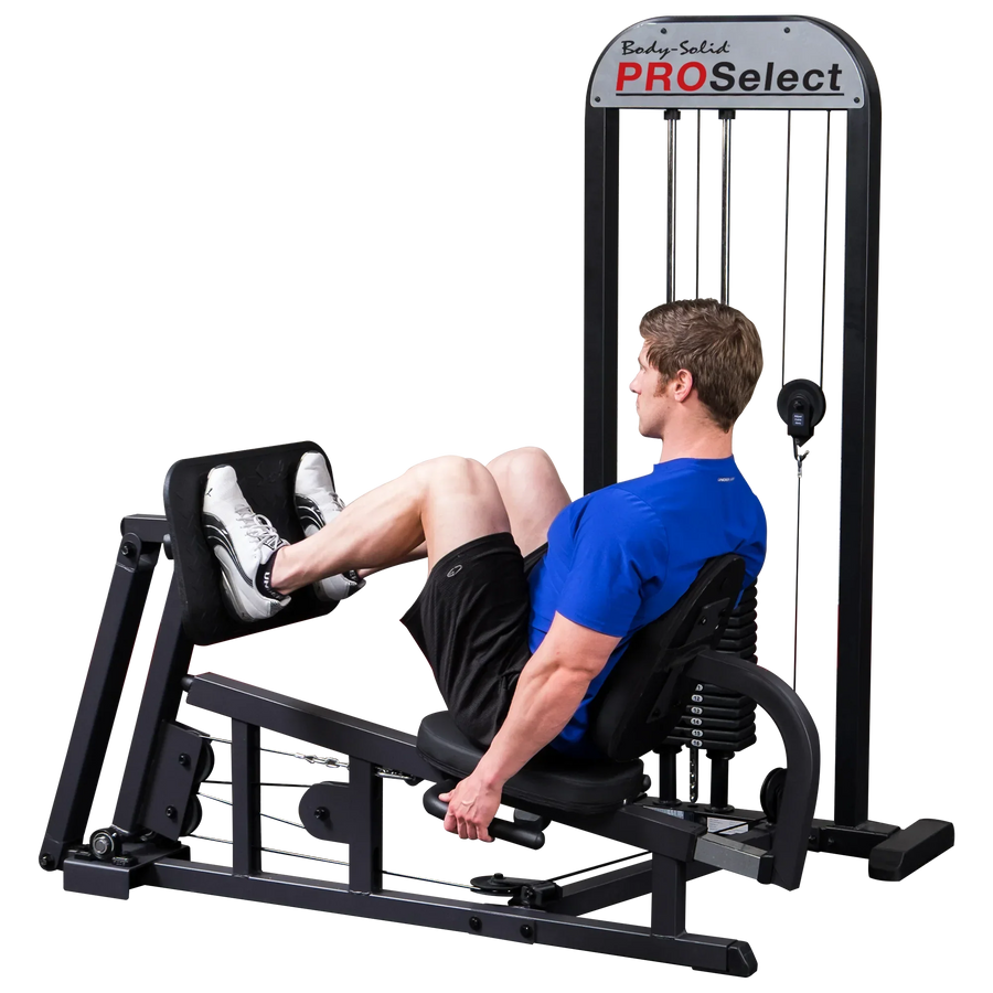 Body Solid Pro Select Leg Press GLP STK/3 with 310 lb Stack, Oversized Rubberized Footplate, Double Beam Design, Commercial Bearings - image 1