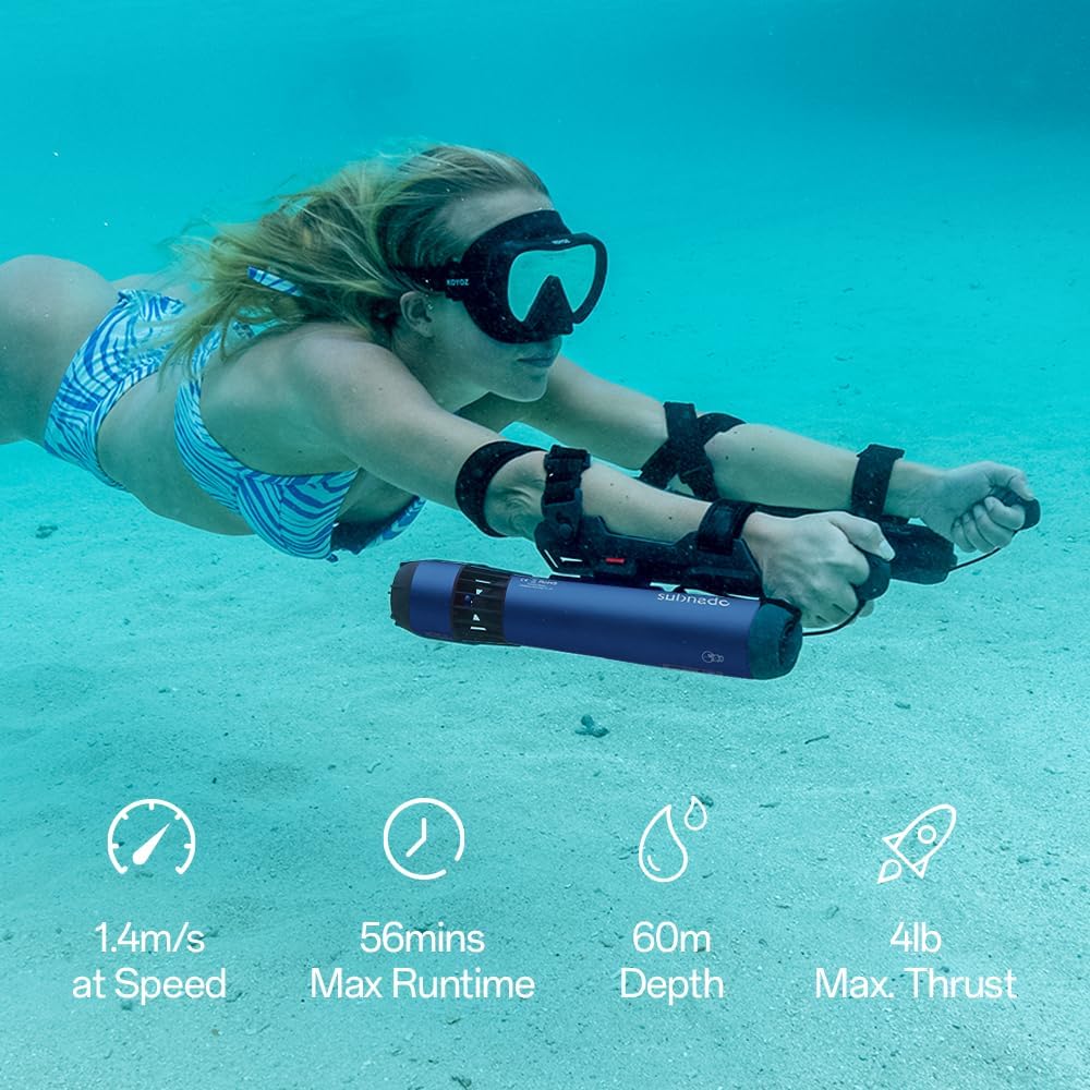 Waydoo Subnado Underwater Scooter Lite, Water Sports Diving Scooter with Removable Handle, Compact and Portable Water Scooter for Adults&Kids, Scuba Diving Snorkeling Sea Scooter Multiple Uses, Blue - image 6