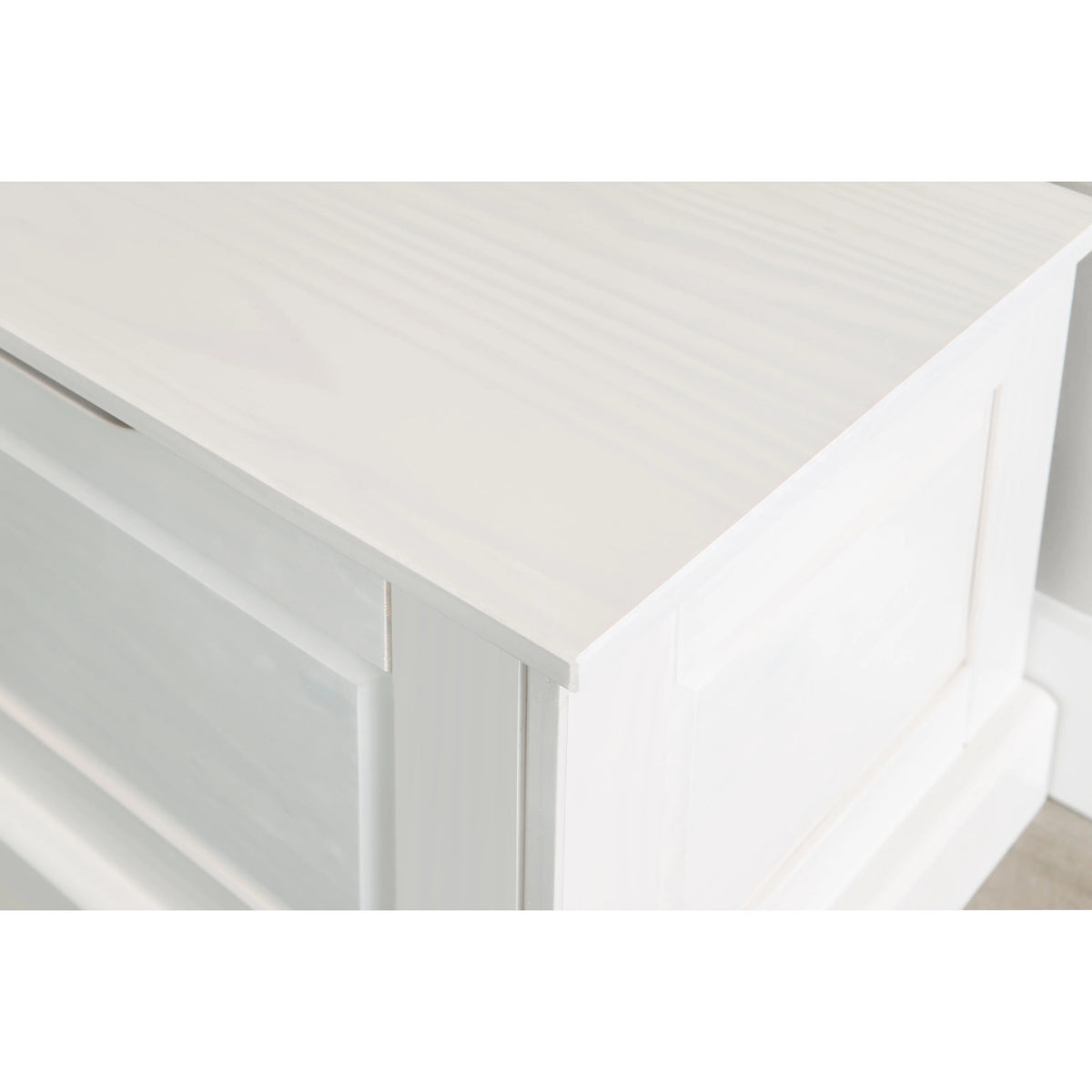 Linon Nook Bench Collection L - Shaped Wood Farmhouse Breakfast Bench with Hidden Storage, White - image 2