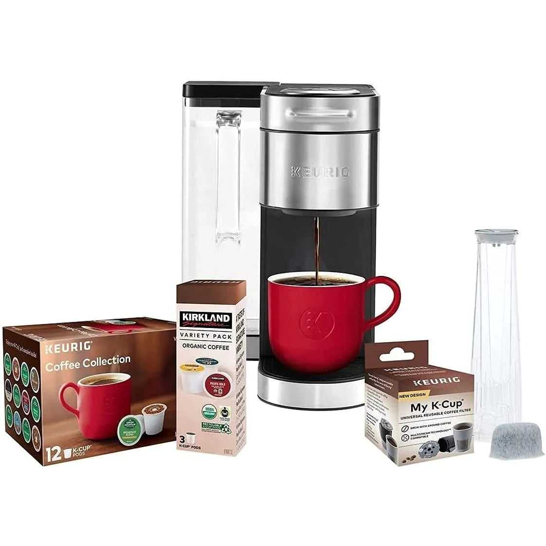 Keurig K Supreme Plus C Single Serve Coffee Maker with Multi stream Technology Incudes 15 K Cup Pods, Water Filter Handle, My K Cupu00ae Universal Reusable Coffee Filter - image 1