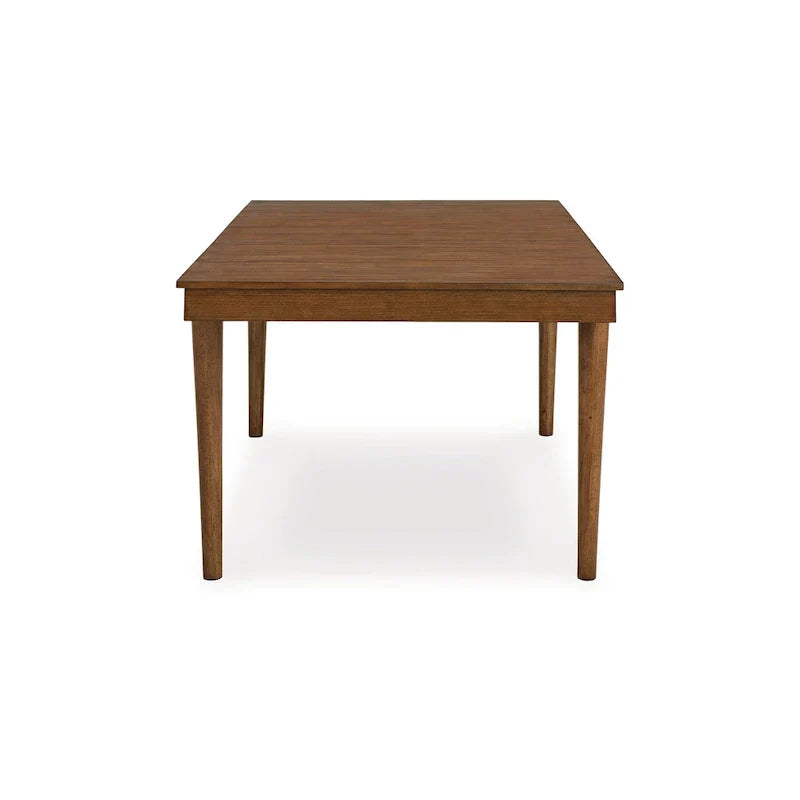 Jeyn Extendable Dining Table with Tapered Legs - Brown Hardwood, 74-92 Inches - image 4