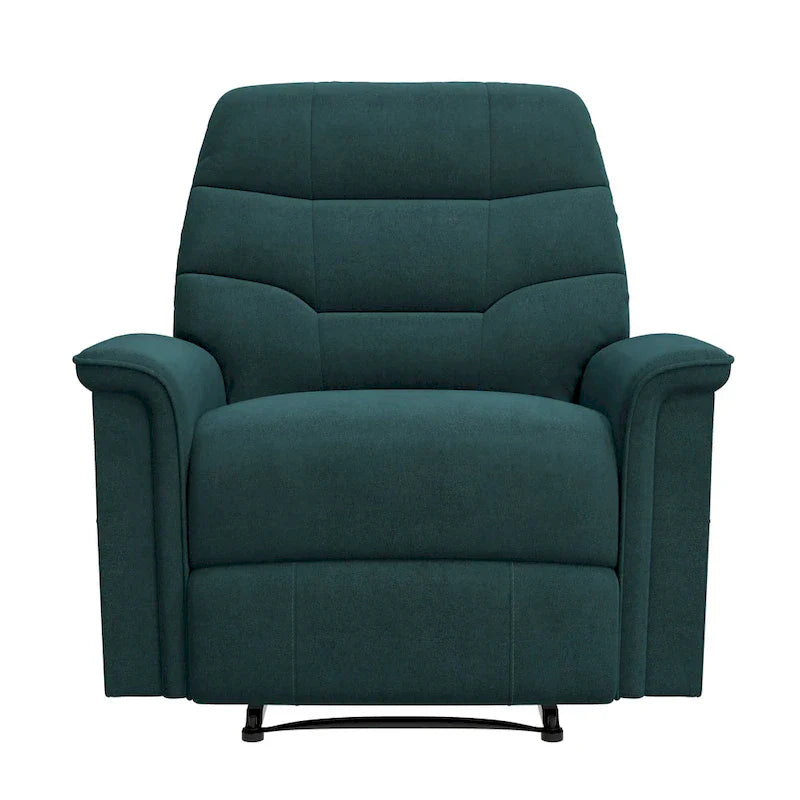 ProLounger Beck Space-Saving Medium Blue Microfiber Recliner - image 3