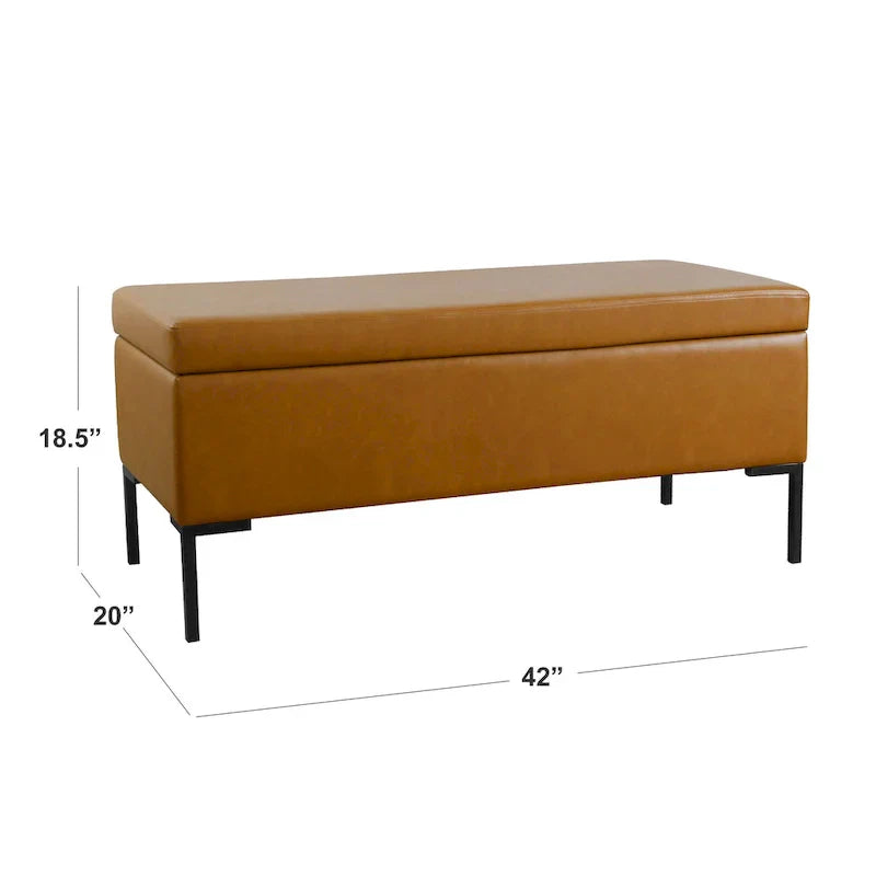 HomePop Metal-Leg Storage Bench - image 28