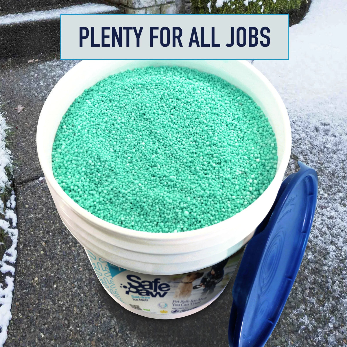 Safe Paw Pet Safe Ice Melt, 100% Salt and Chloride free with Traction Agent, Non-Toxic, Fast Acting, Lasts 3X Longer -C 35 Lbs - image 5