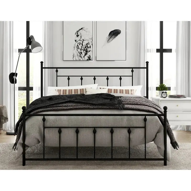 Melia Metal Bed Frame with Platform Design - image 2