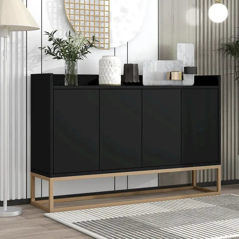 47.2-Inch Modern Sideboard/Buffet with Spacious Table and Four Doors - image 3
