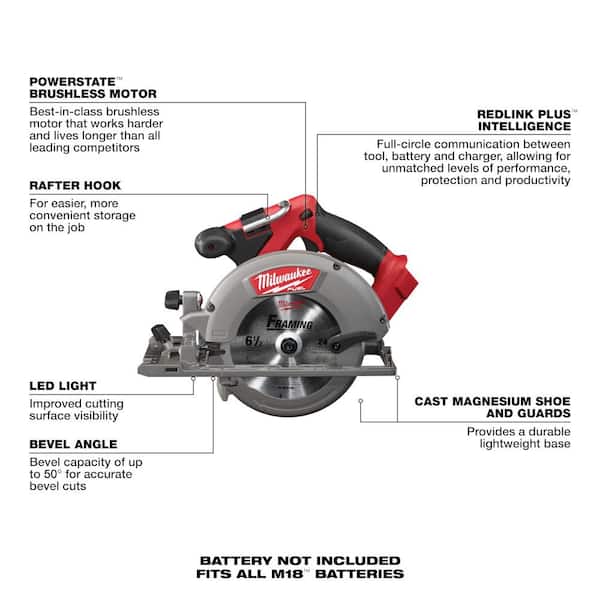 M18 FUEL 18-Volt Lithium-Ion Brushless Cordless Combo Kit (5-Tool) with 1/2 in. Impact Wrench with Friction Ring - image 5