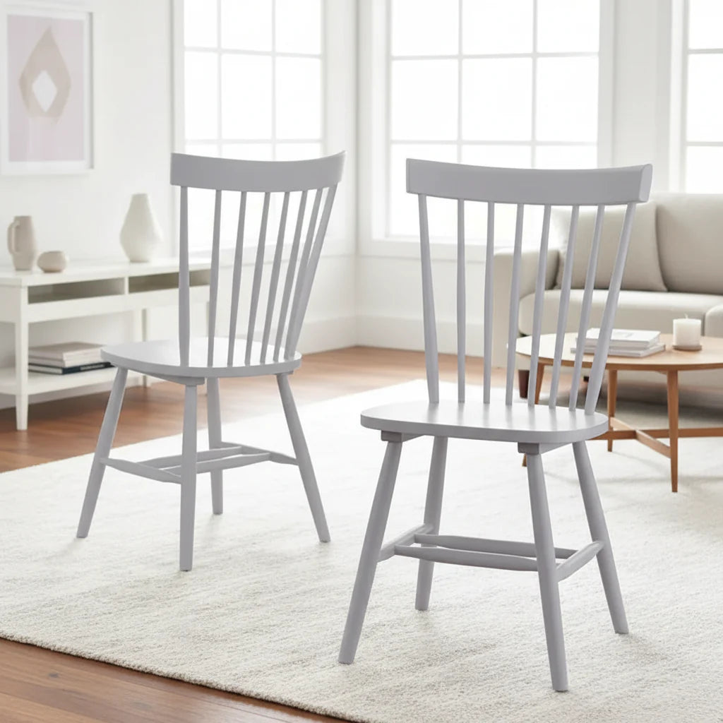 Set of 2 Venice Solid Wood Spindle Dining Chairs by Simple Living - image 11