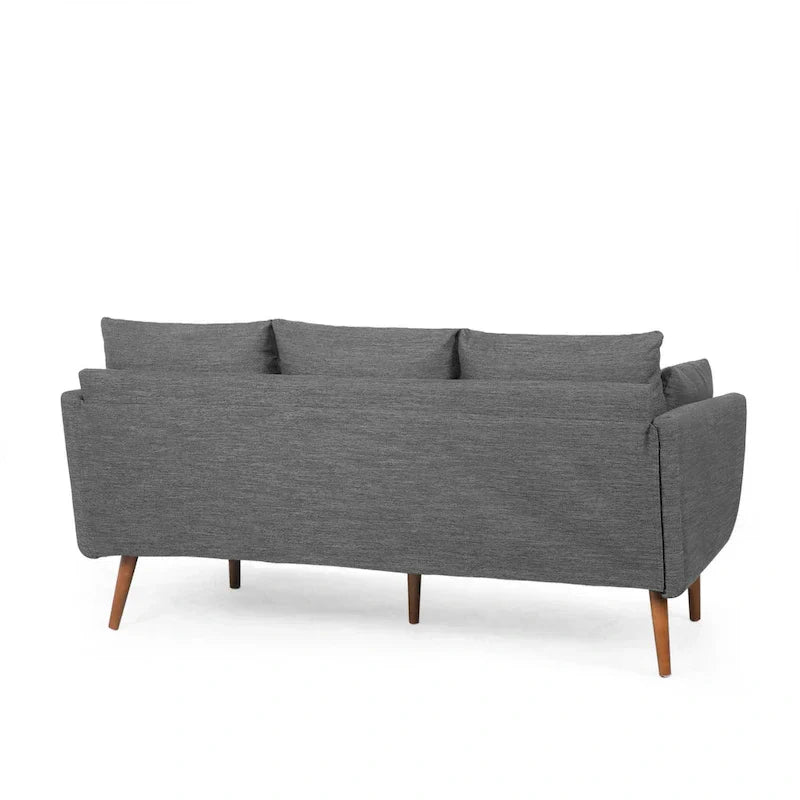Contemporary 76.5-Inch 3-Seater Sofa with Birchwood Legs and Cushions - image 26