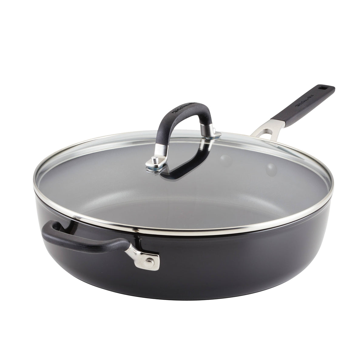 KitchenAid Hard Anodized Nonstick 5-Quart Saute Pan with Lid - image 1