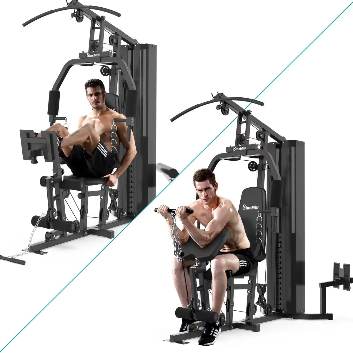 Home Gym SCM-1148L 148LB Multifunctional Full Body Home Gym Equipment for Home Workout - image 4