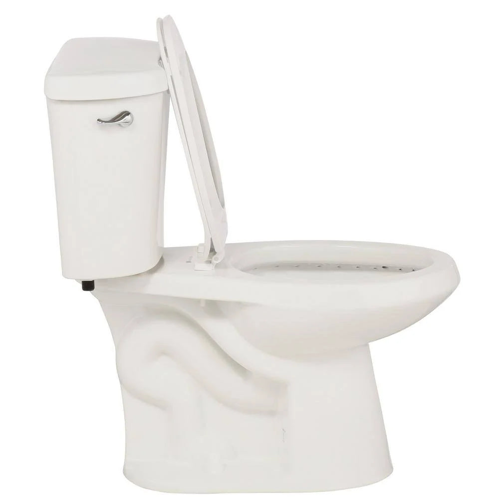 2-Piece 1.28 GPF High Efficiency Single Flush Elongated Toilet in White - image 3