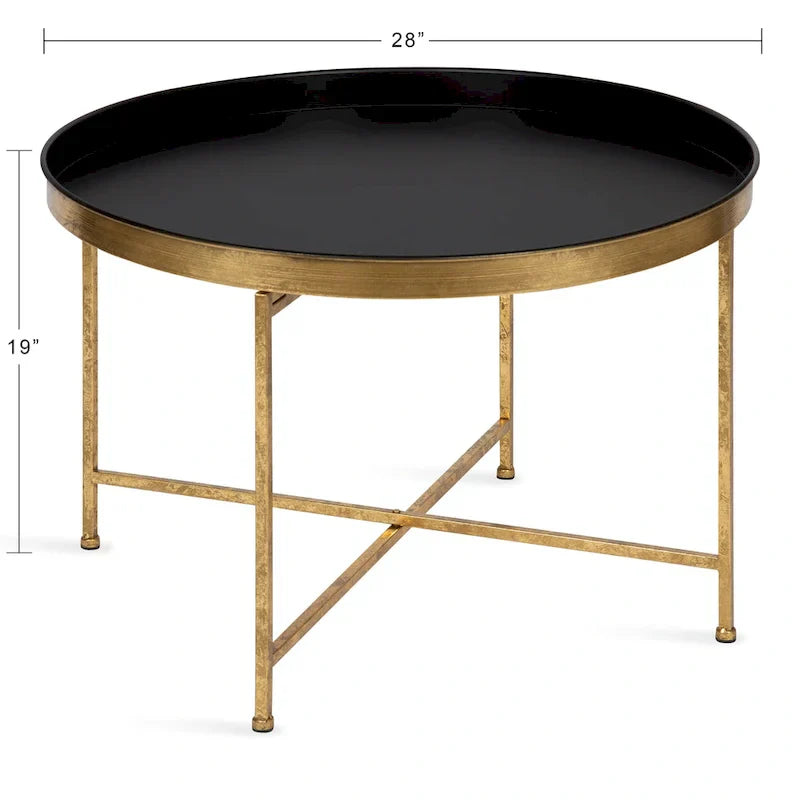 Kate and Laurel Celia 28.25-Inch Round Metal Coffee Table - image 30