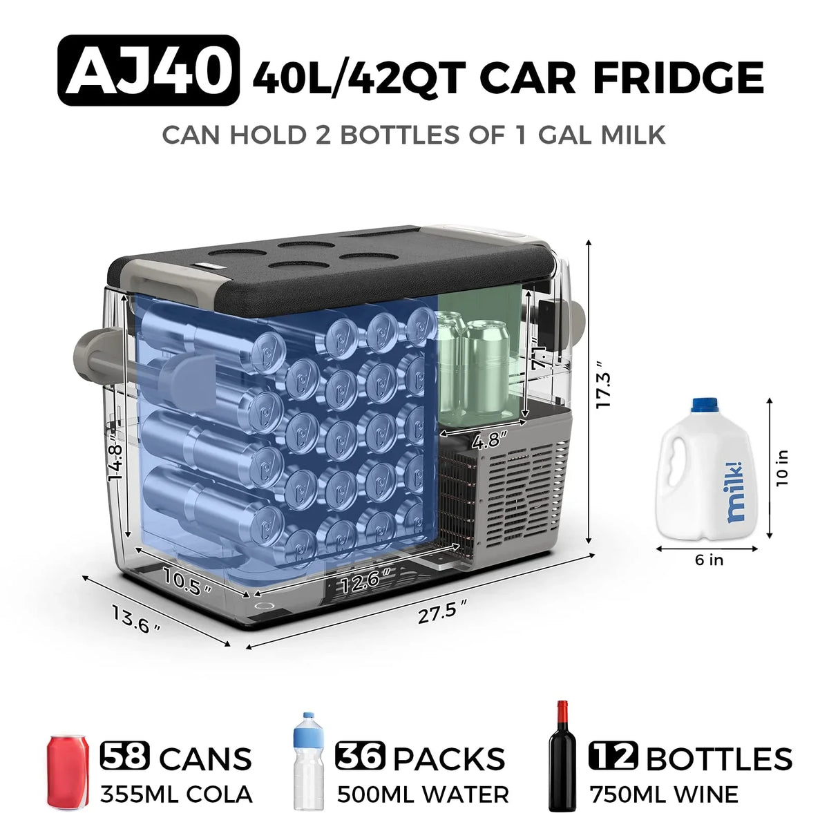 Setpower 12V Portable Refrigerator Freezer, 32 Quart Outdoor Fridge for Camping,Car Refrigerator,Electric Cooler for Truck, RV, Travel,3-Year Warranty - image 13