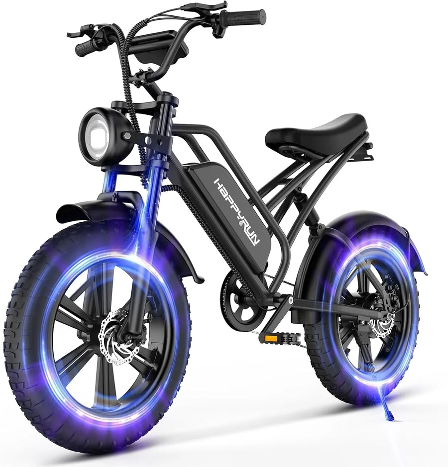 Happyrun Electric Bike for Adults 20" Fat tire with 750W Motor Ebike 48V 18AH Removable Battery 20MPH & 68 Miles - image 1