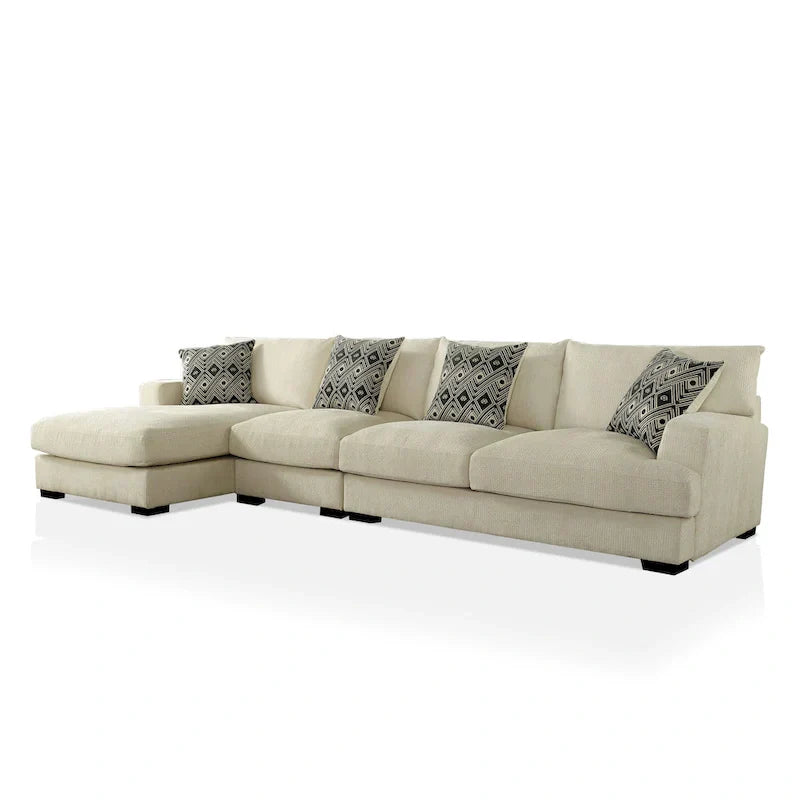 Furniture of America Kintra Modern Chenille Upholstered Large L-Shaped Sectional - image 6