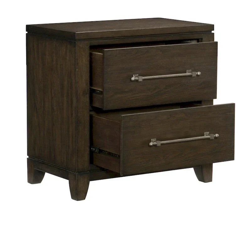 Contemporary Dark Brown 3-Piece Bedroom Set: Bed, Nightstand, and Chest - image 5