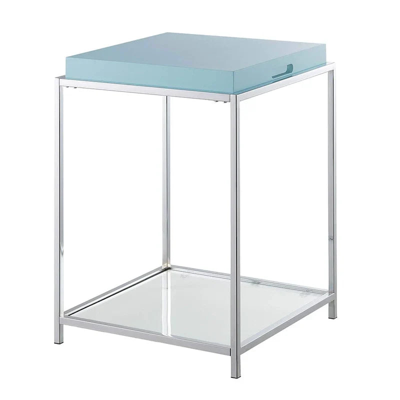 Palm Beach End Table with Shelf and Detachable Trays by Convenience Concepts - image 10