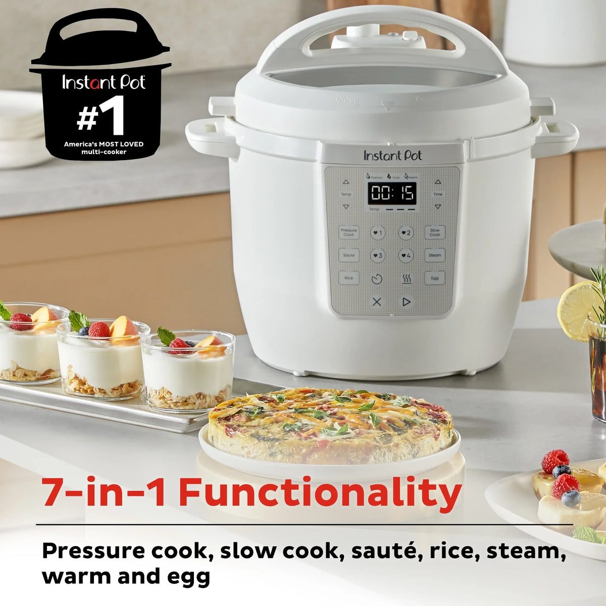 Instant Pot 6Qt RIO Chef Series 7-in-1 Multi-Cooker, Pressure Cooker, Slow Cook, & More, Black - image 15