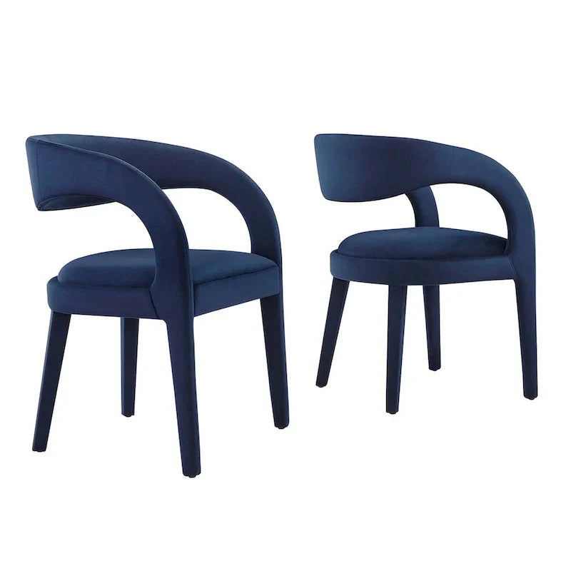 Set of Two Pinnacle Performance Velvet Dining Chairs - image 17
