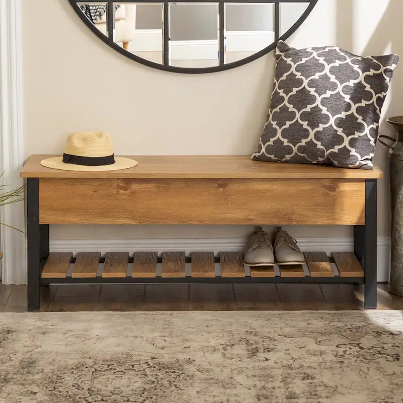 Paradise Hill Lift-Top Storage Bench by Middlebrook Designs - image 1