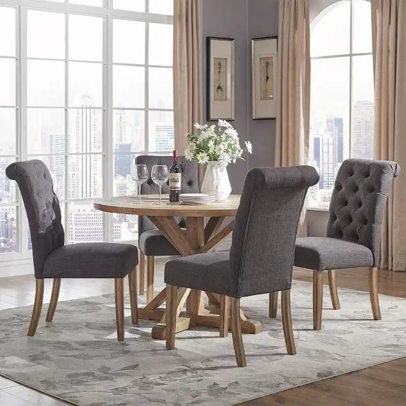 iNSPIRE Q Artisan Benchwright X-Base 48-Inch Round Dining Set - image 8