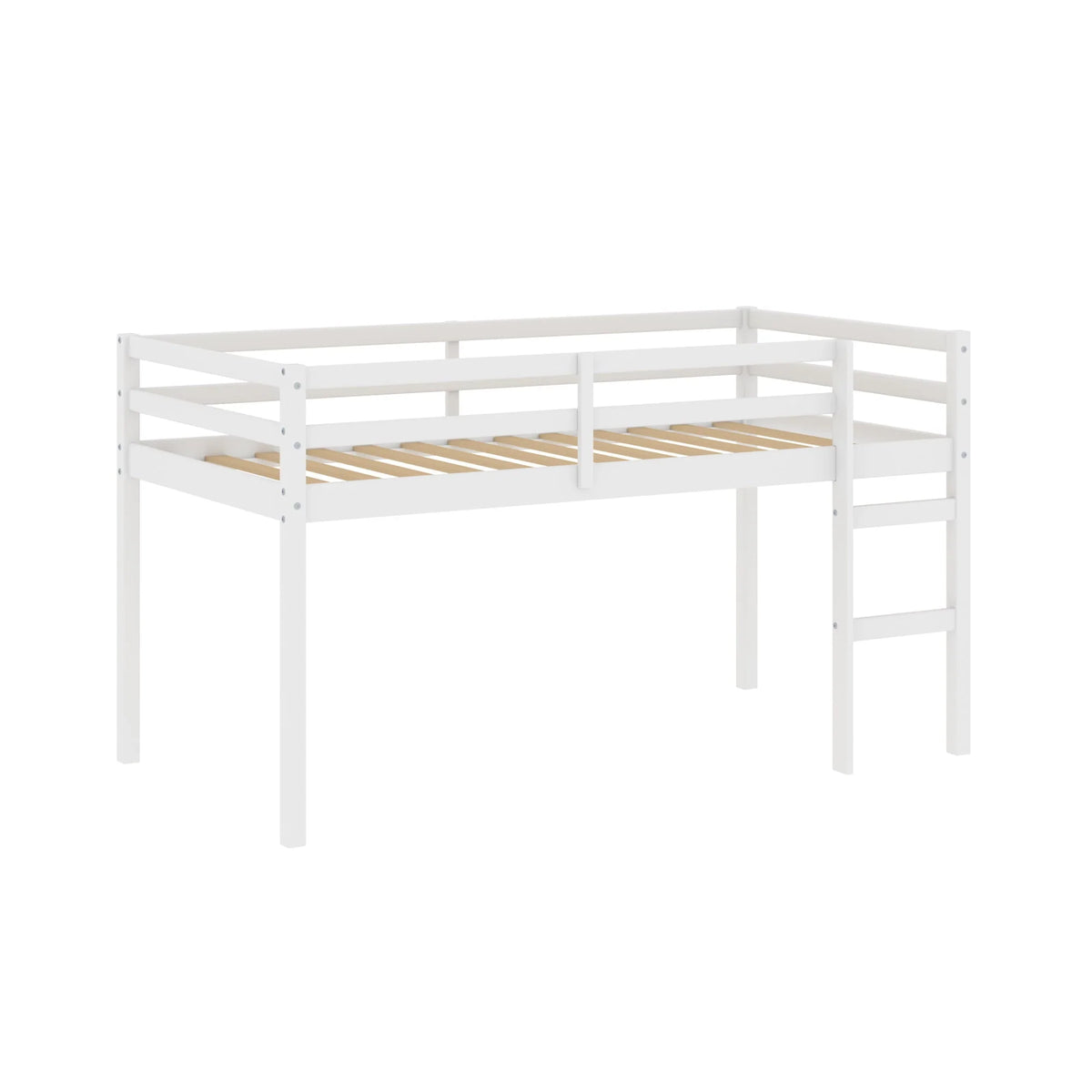 Hillsdale Campbell Wood Twin Junior Loft Bunk Bed, White - image 11