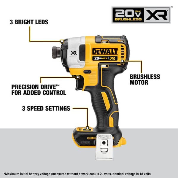 20V MAX Cordless 4 Tool Combo Kit with (2) 5.0Ah Batteries and Charger - image 2