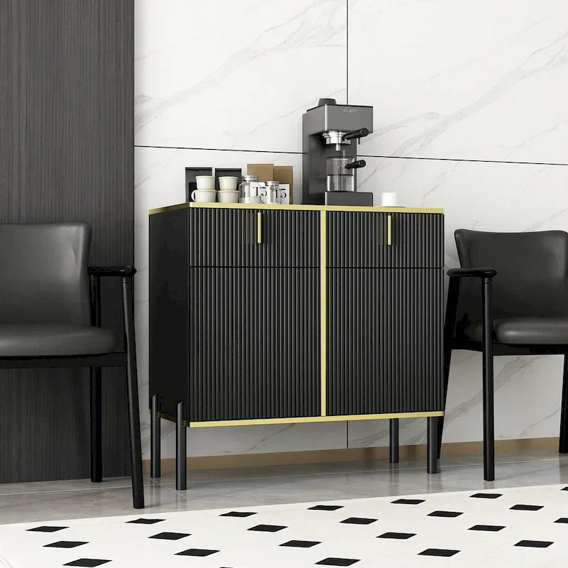 Pop-Up Door Sideboard Dresser Cabinet - Storage Console for TV - image 7