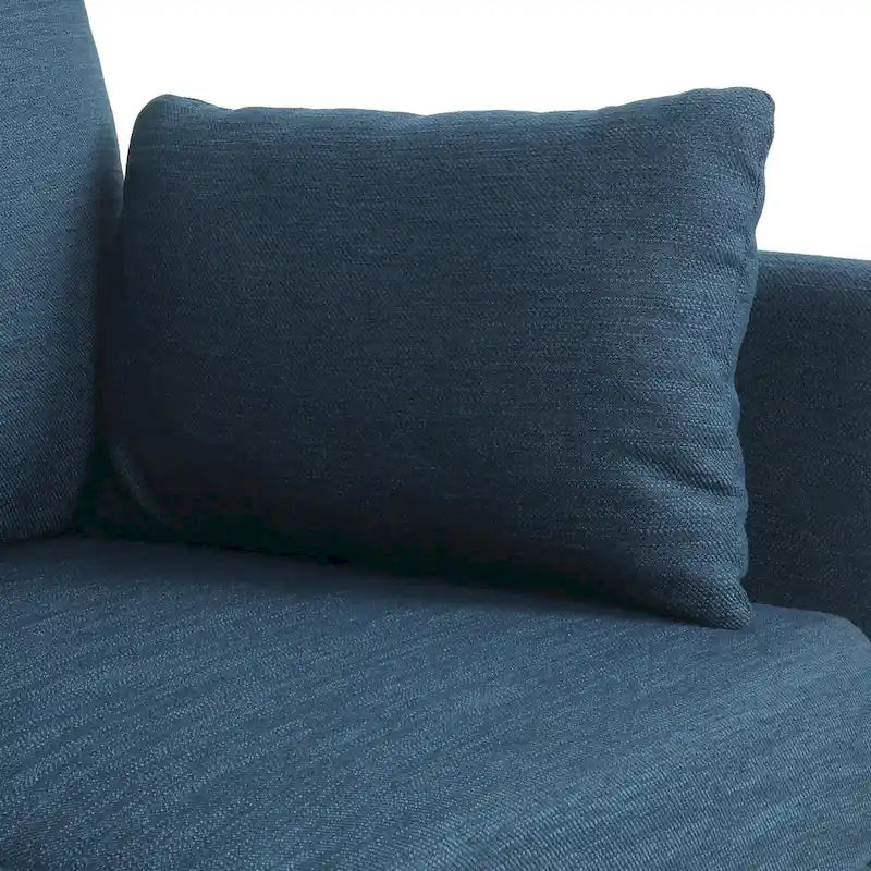 Contemporary 76.5-Inch 3-Seater Sofa with Birchwood Legs and Cushions - image 11
